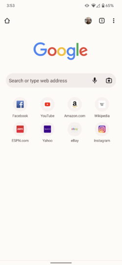Google Chrome News Feed Disable