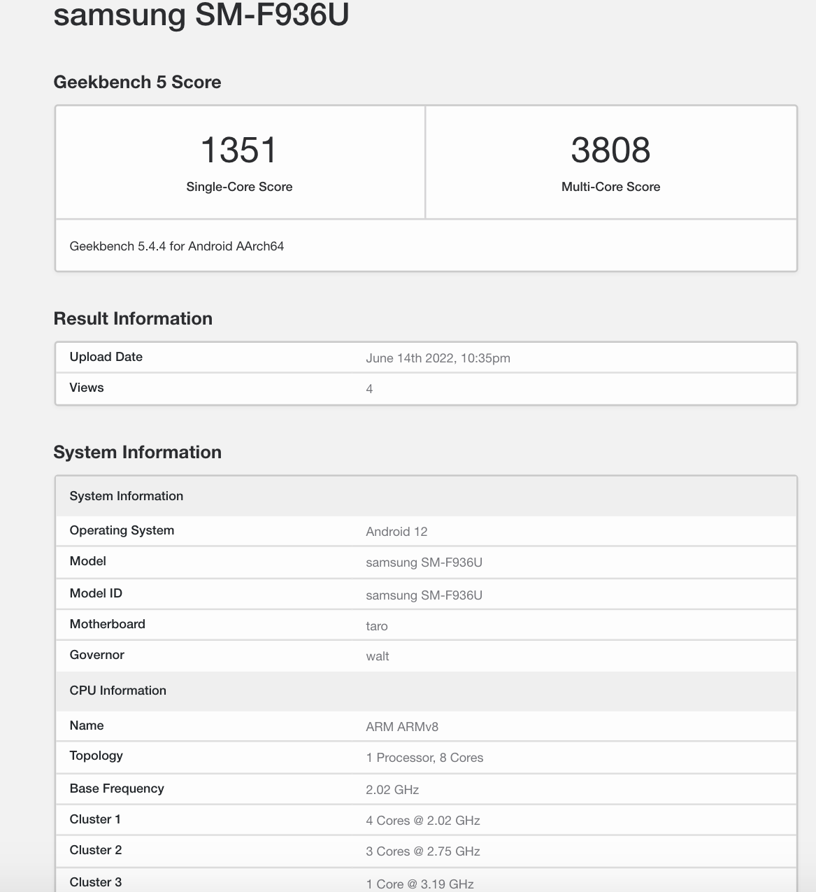 Galaxy Z Fold 4 benchmarked with Snapdragon 8+ Gen 1 chipset