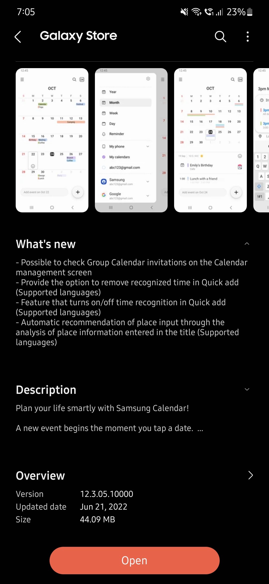 Samsung Calendar app update brings better invitation management, quick