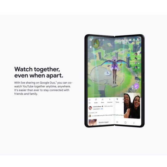 Samsung Google Advertisement Google Duo Live Sharing