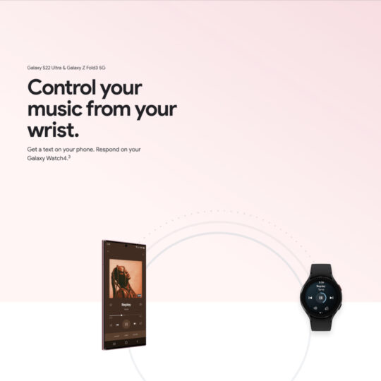 Samsung Google Advertisement Seamless Switching Galaxy Watch 4