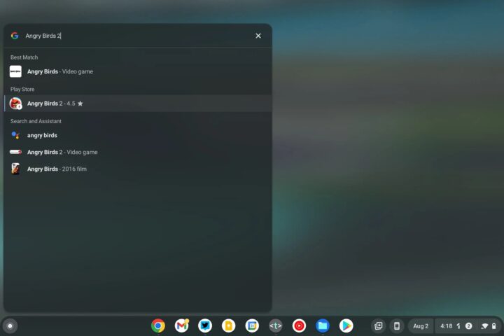 Google Chrome OS 104 Launcher Search Apps