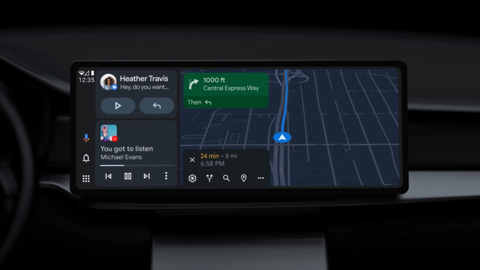 Android Auto's redesign will bring bigger widgets for music players ...