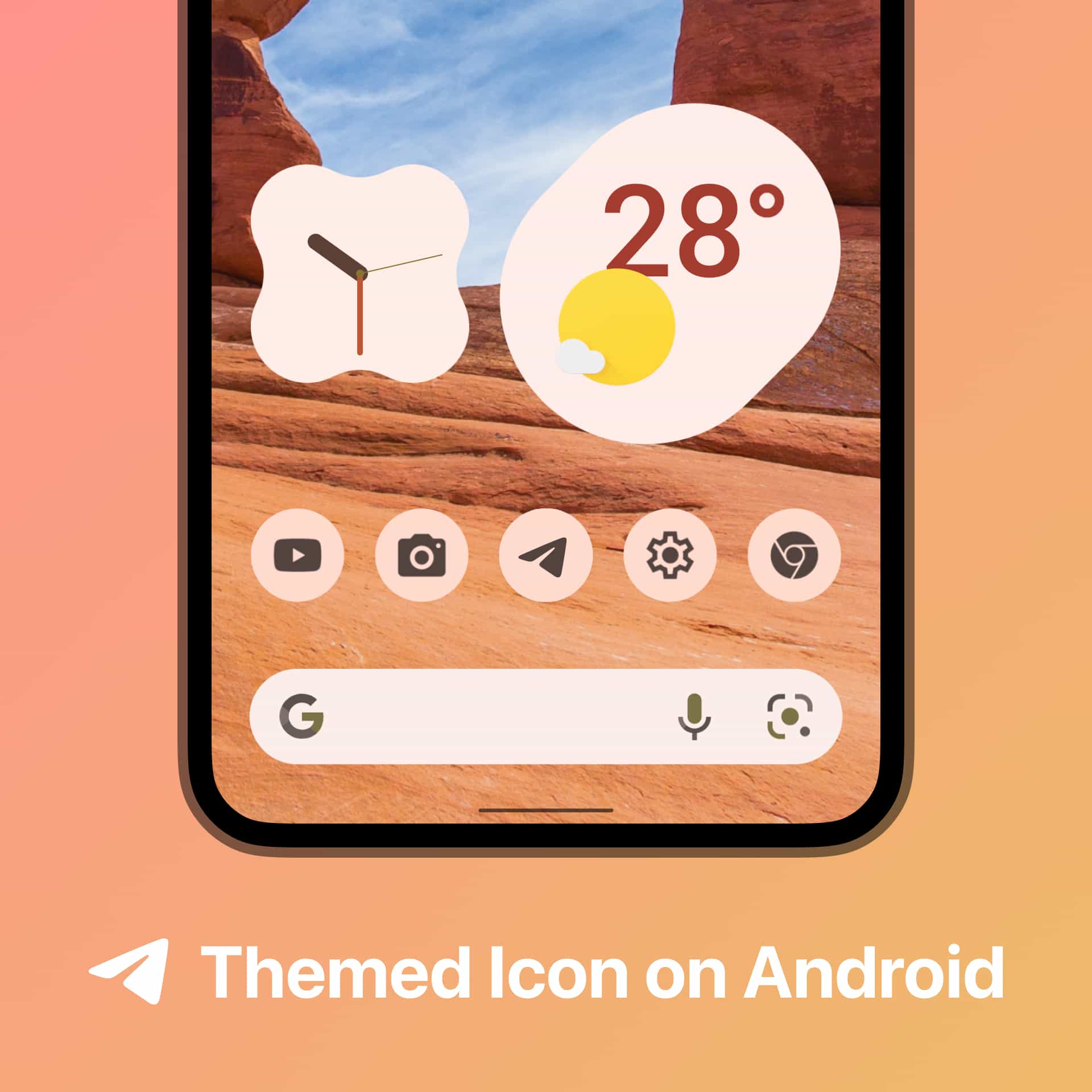 Telegram Android Themed Icon
