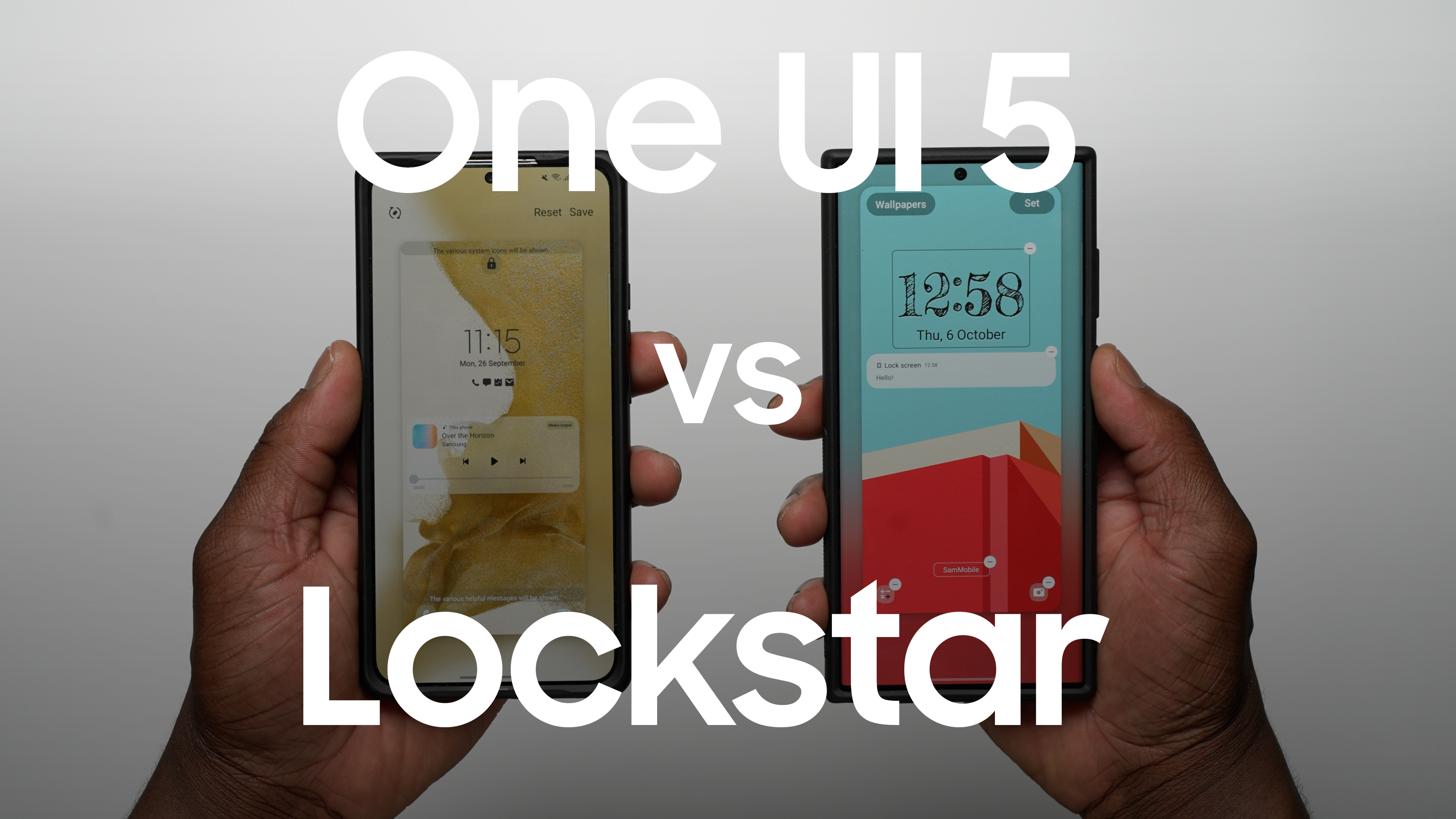 One UI  vs Lockstar? Which one does lock screen customization better? -  SamMobile