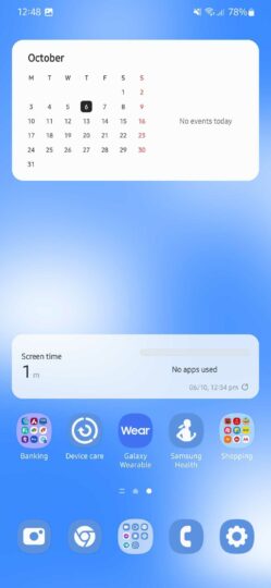 Samsung Health Themed Icon Android 13 Blue