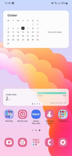 Samsung Health Themed Icon Android 13 Pink