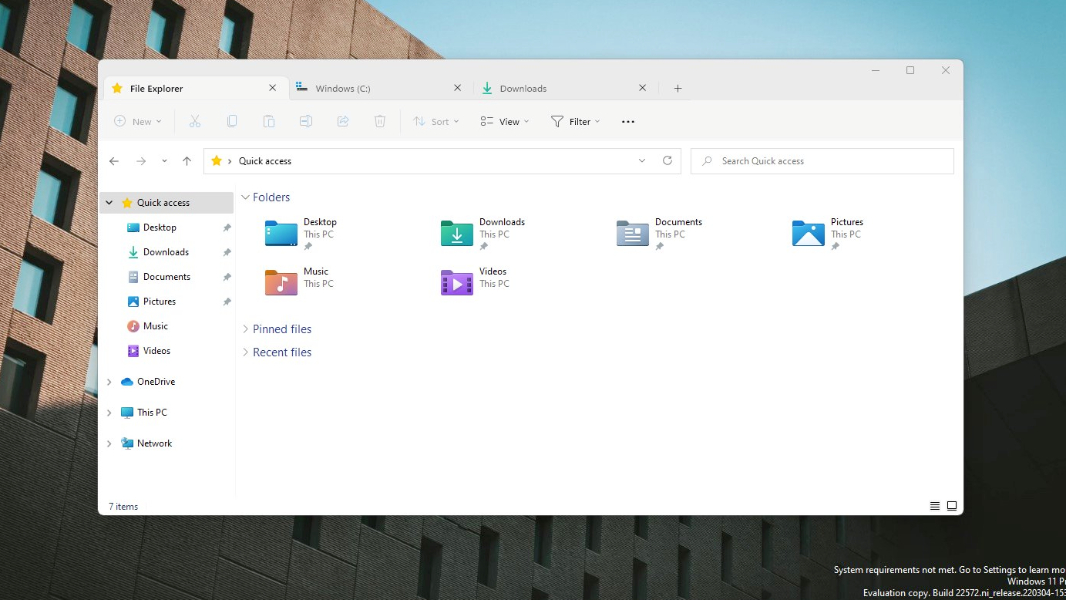 Windows 11 File Explorer Tabs