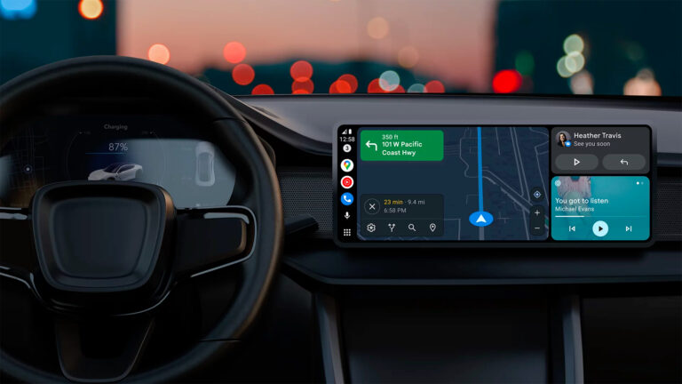 Android Auto's revamped UI design is finally available, but there's a ...