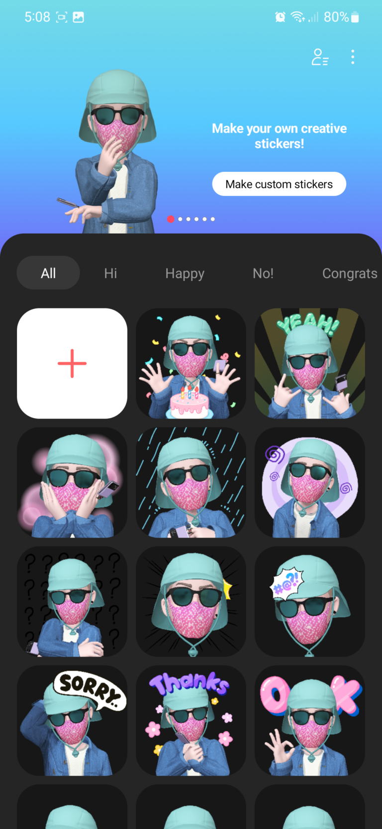 Using Samsung’s AR Emoji to create stickers, call and lock screen