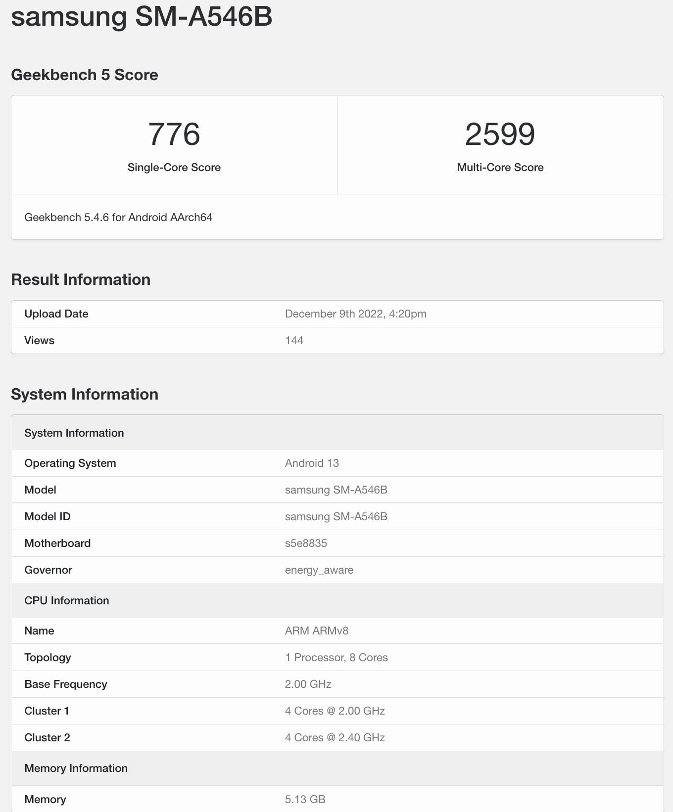 El chipset Exynos 1380 del Samsung Galaxy A54 tendrá un procesador mucho más rápido