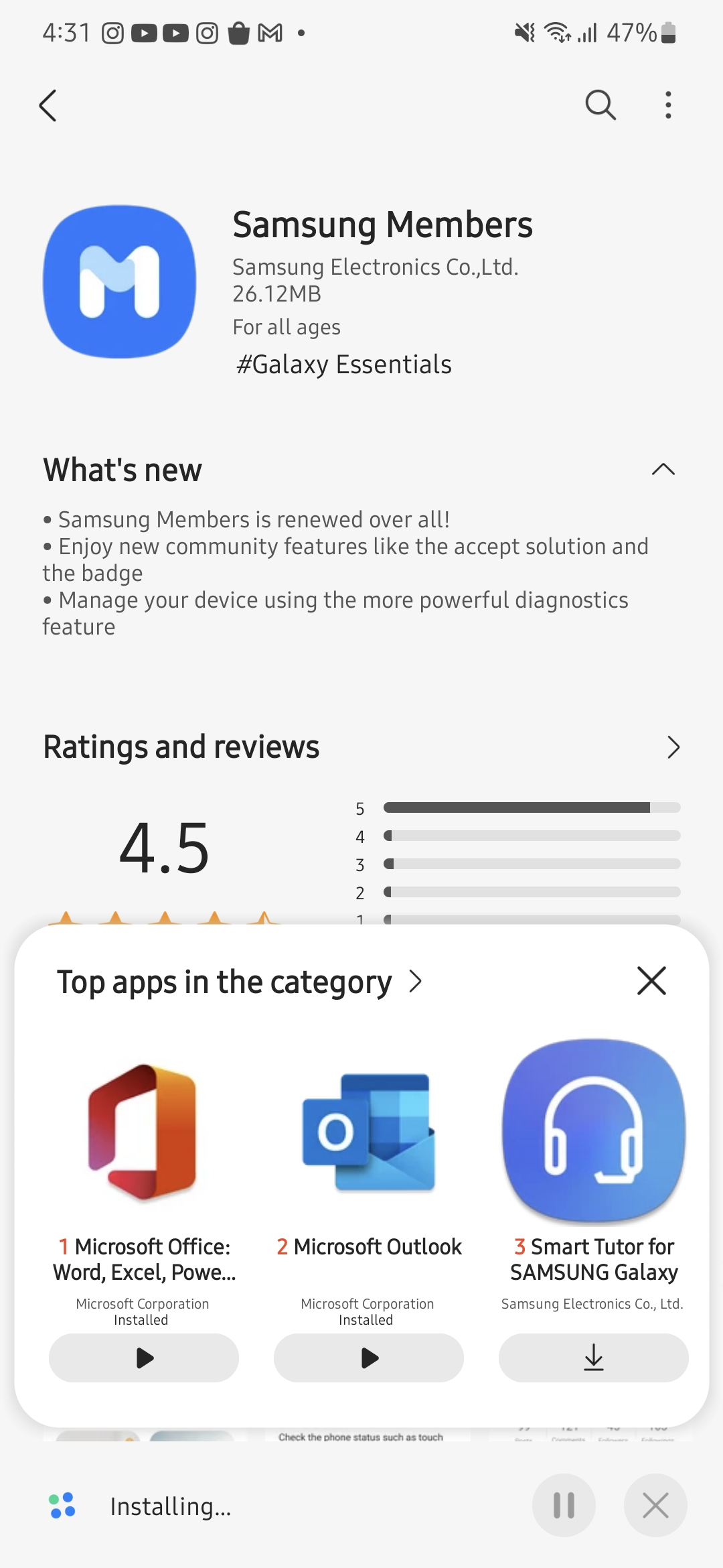 Samsung Members – Apps no Google Play
