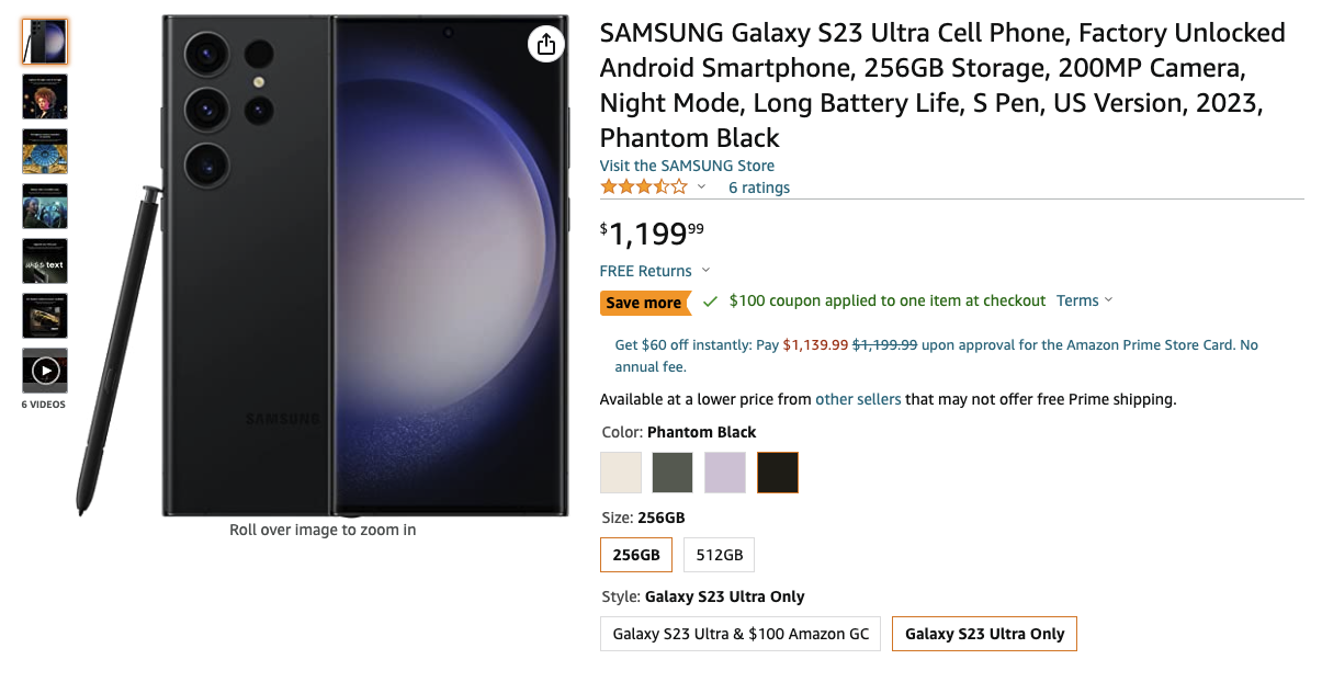 Buy Galaxy S23 Ultra, Price & Deals