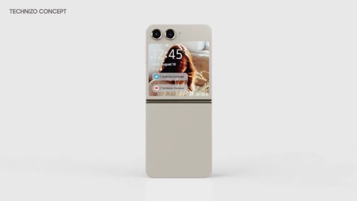 Samsung Galaxy Z Flip 5 Front Design Open