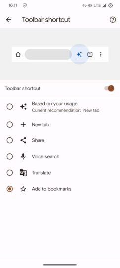 Google Chrome Toolbar