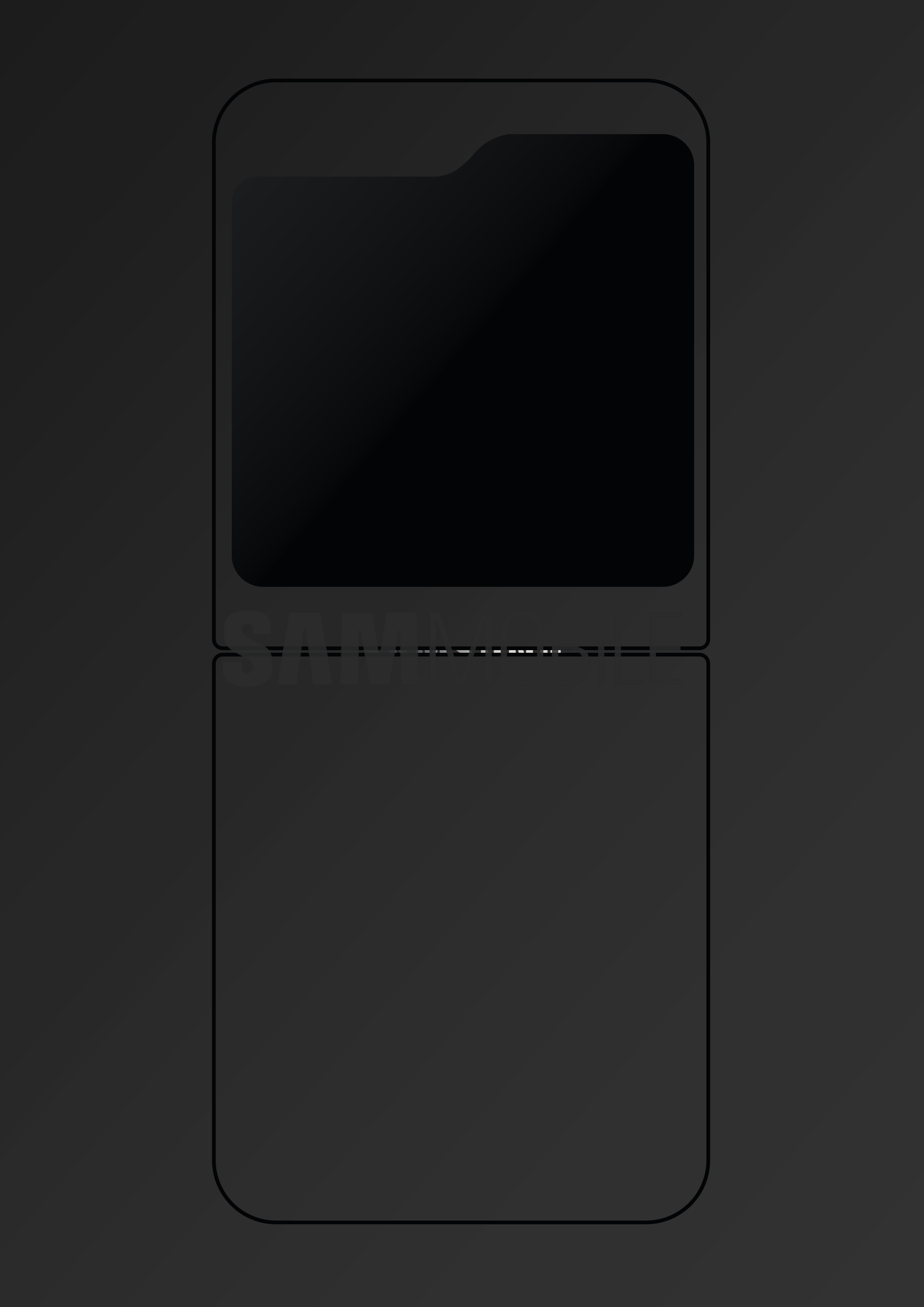 外屏上方長劉海：Samsung Galaxy Z Flip5 設計與高清渲染圖曝光；设计挺怪美的！ 1