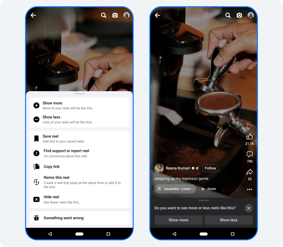 Try Facebook s New Feature To Discover And Personalize Reels SamMobile