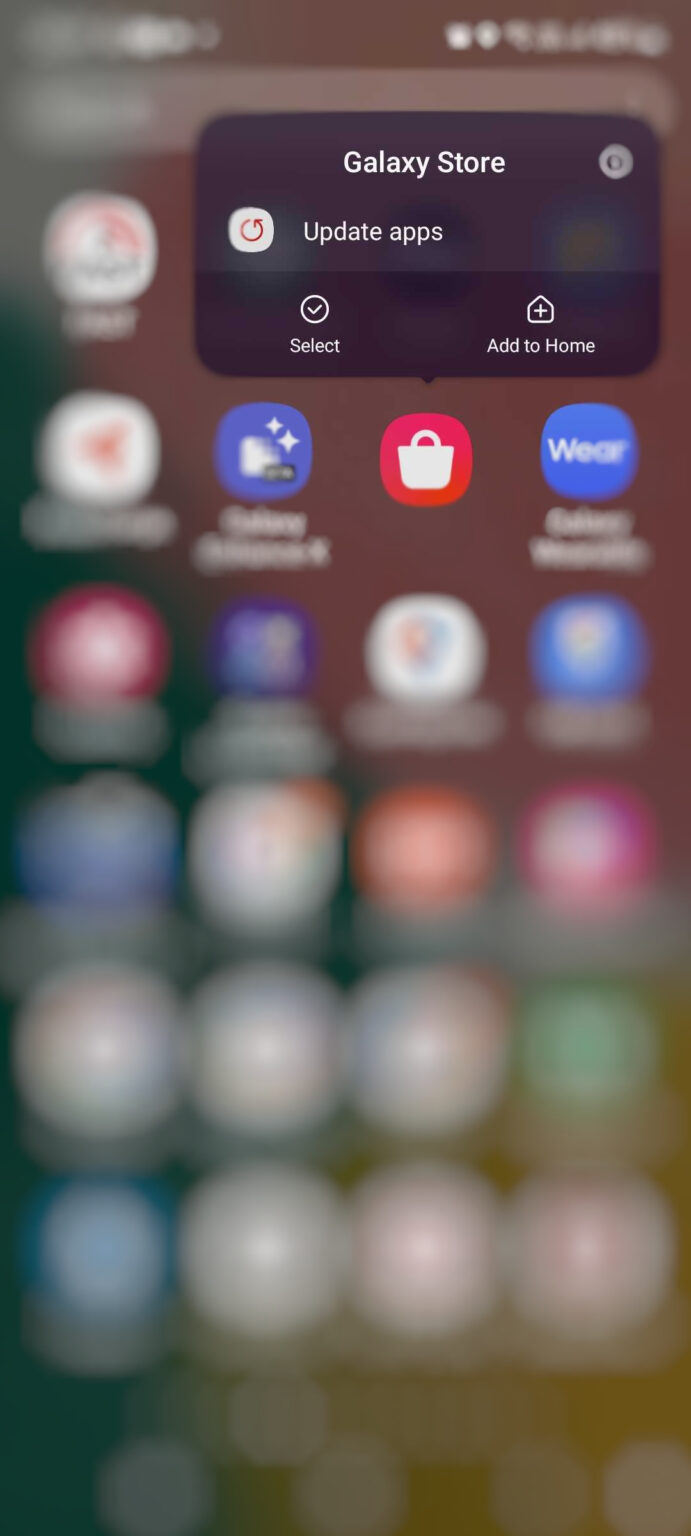 Quickly access the Galaxy Store or Play Store app updates menu - SamMobile