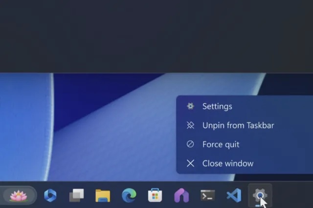 Windows 11 Force Close Apps Taskbar
