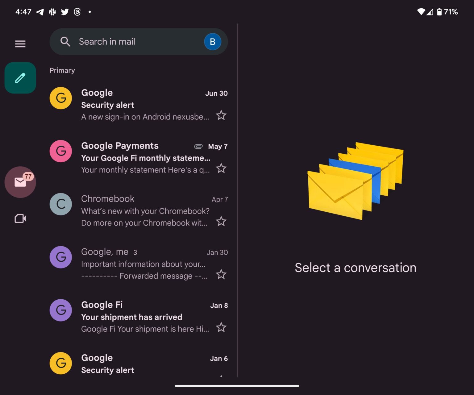 Gmail App Brings A Better Design For Foldable Phones SamMobile