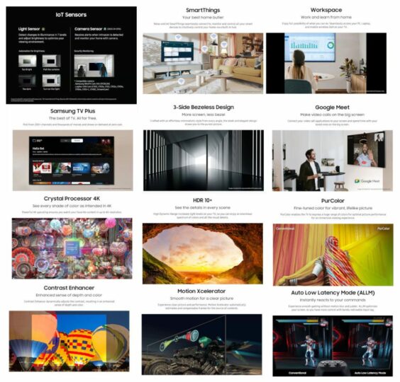 Samsung Crystal Vision 4K TV Features
