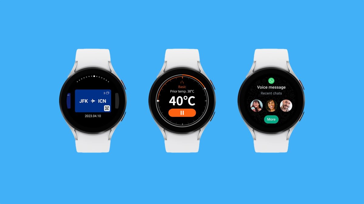 Samsung Galaxy Watches get Samsung Wallet, Thermo Check, WhatsApp apps