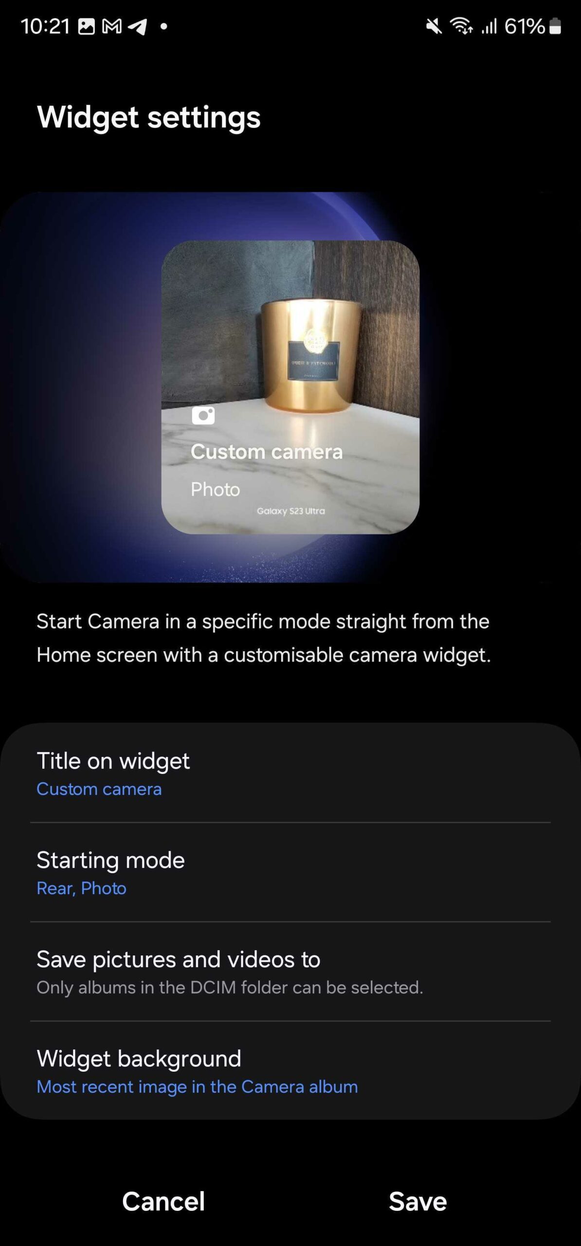 ALL NEW CAMERA WIDGET IN ONE UI 6! #sammobile #samsung #shorts