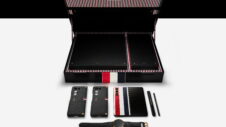 Galaxy Z Fold 5 Thom Browne Edition unboxing video exudes style