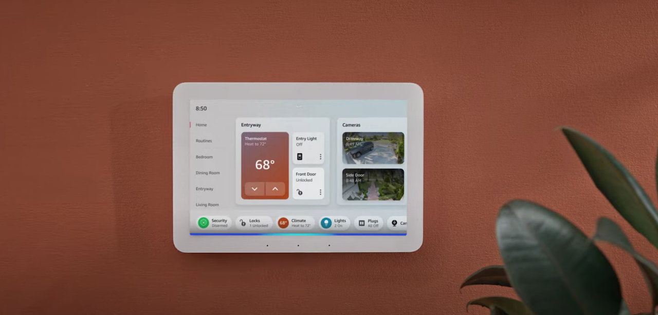 launches a new smart home control panel called Echo Hub