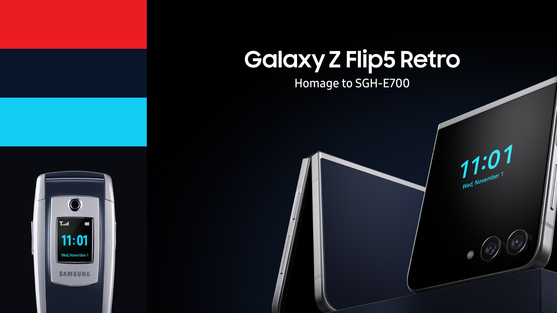 Samsung Galaxy Z Flip 5 Retro vs SGH-E700 Benz Phone