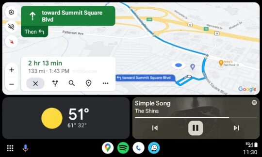 Google Автоматическое обновление Карт для Android, ноябрь 2023 г.