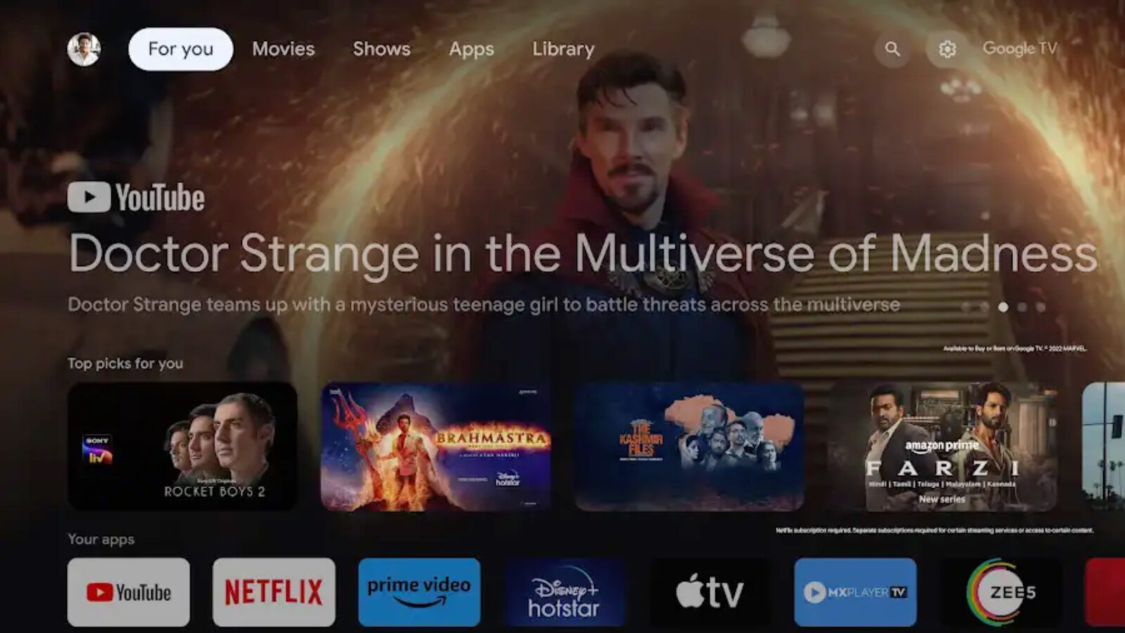 Google TV design change shows more apps on your TV SamMobile