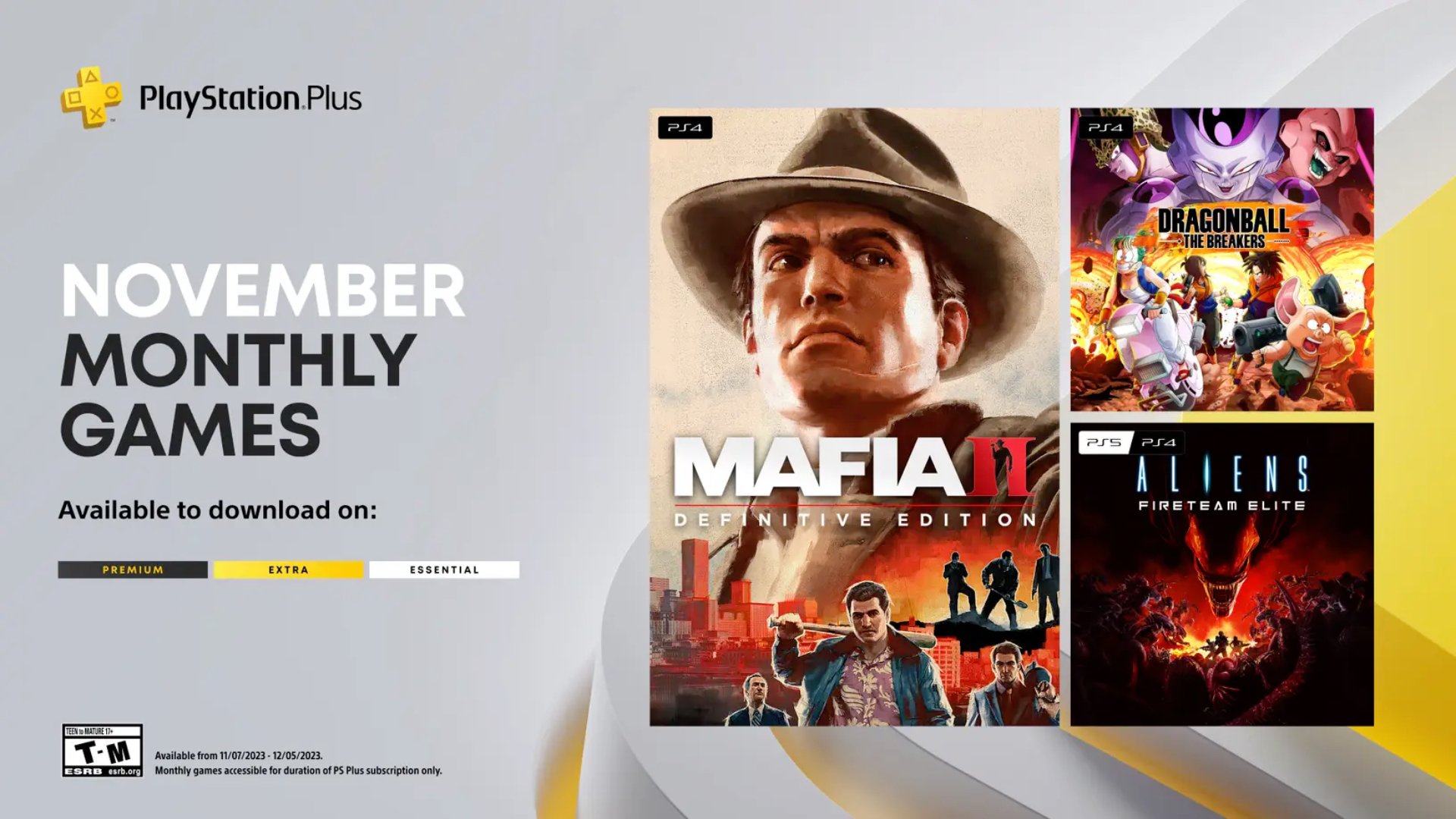 PS Plus Extra and Premium November 2023 games line-up - Crisis