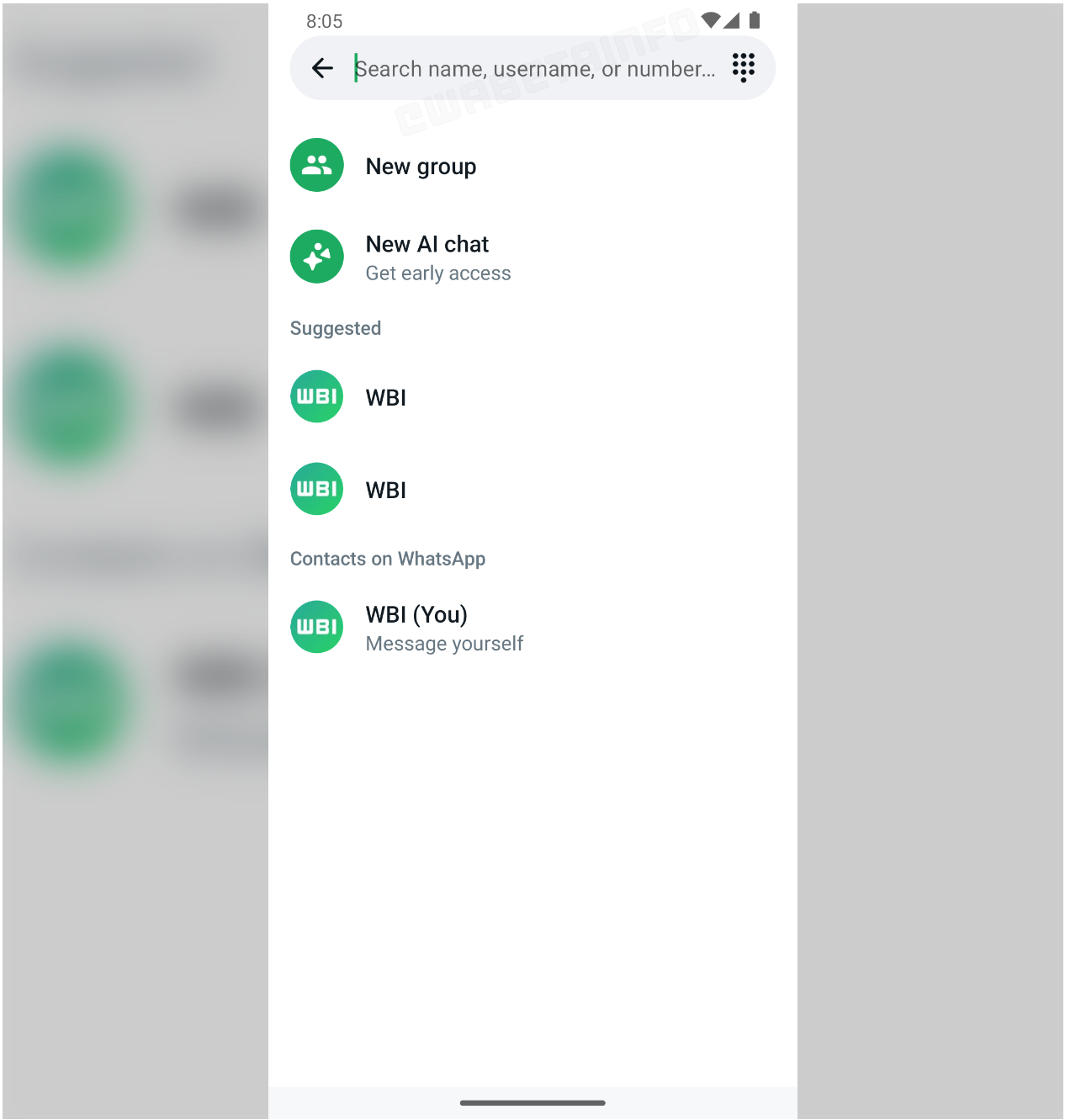 La versión beta de WhatsApp obtiene la función de búsqueda de nombres de usuario