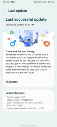 Samsung Galaxy F13 Android 14 One UI 6.0 Update India Changelog