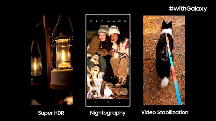 Samsung Galaxy S24 Super HDR Nightography Video Stabilization EIS Social Media Apps