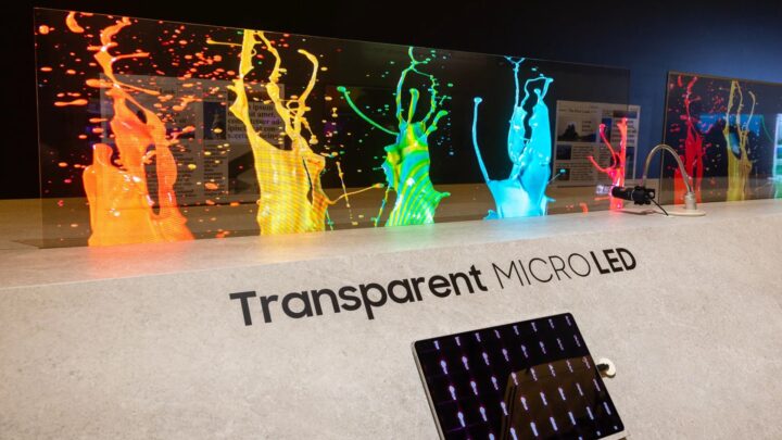 Samsung Micro LED TV Transparent CES 2024