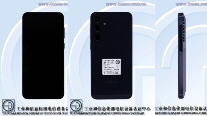 Samsung Galaxy A55 Design Live Image SM-A5560 TENAA