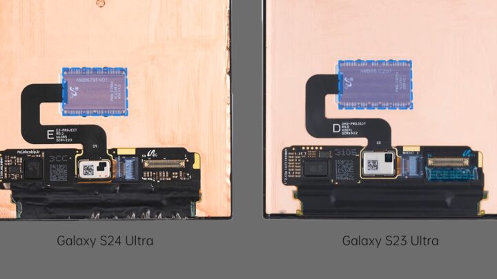 Samsung Galaxy S23 Ultra vs Galaxy S24 Ultra Qualcomm 3D Sonic Ultrasonic Fingerprint Reader