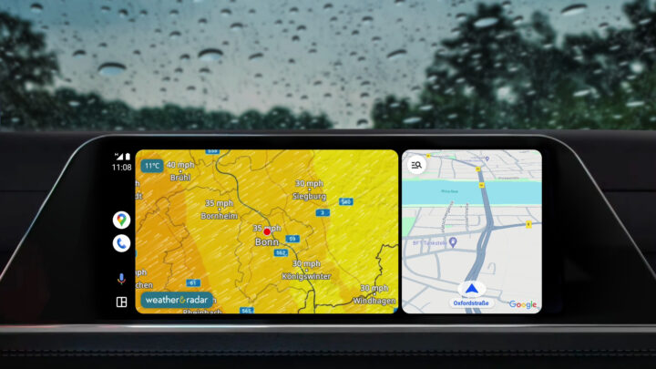 Weather And Radar Android Auto App Ultra Widescreen