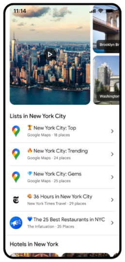 Google Maps Curate Lists