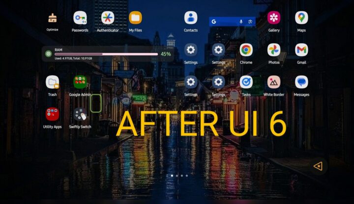 Home Screen After One UI 6.0
