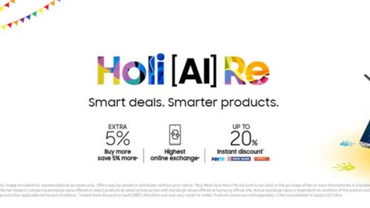 Samsung announces Holi Sale in India with great offers on many products