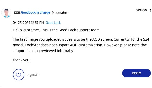 LockStar on Galaxy S24 will soon let you customize AoD
