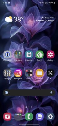 Samsung Home Up Update App Icon Scaling 100 Percent