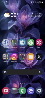 Samsung Home Up Update App Icon Scaling 120 Percent