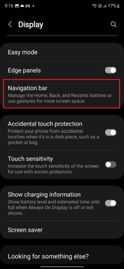 Enable S Pen with navigation gestures