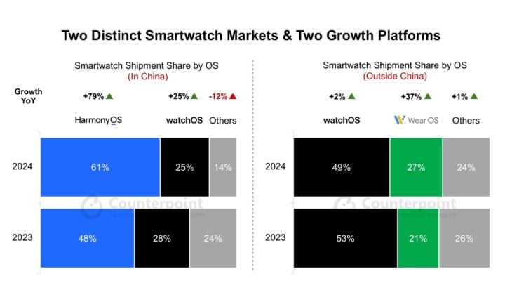 Wear OS Smartwatch Market Share 2023 2024 Counterpoint Research