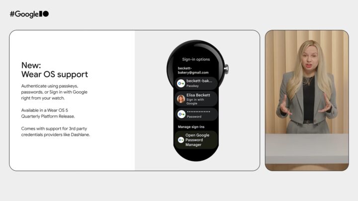 Google Wear OS 5 Unified Sign In Screen