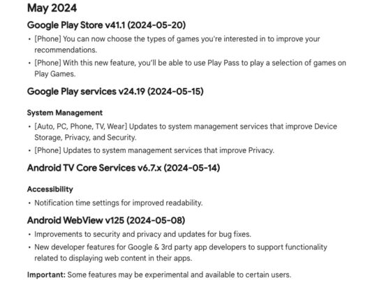 May 2024 Google Play System update starts reaching Samsung phones ...